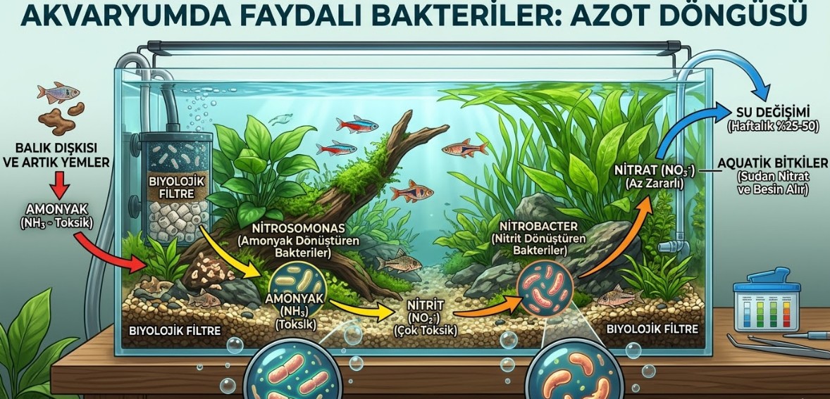 akvaryumda faydalı bakteriler