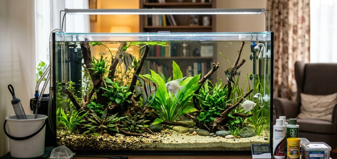 melek baligi akvaryumu hazirligi